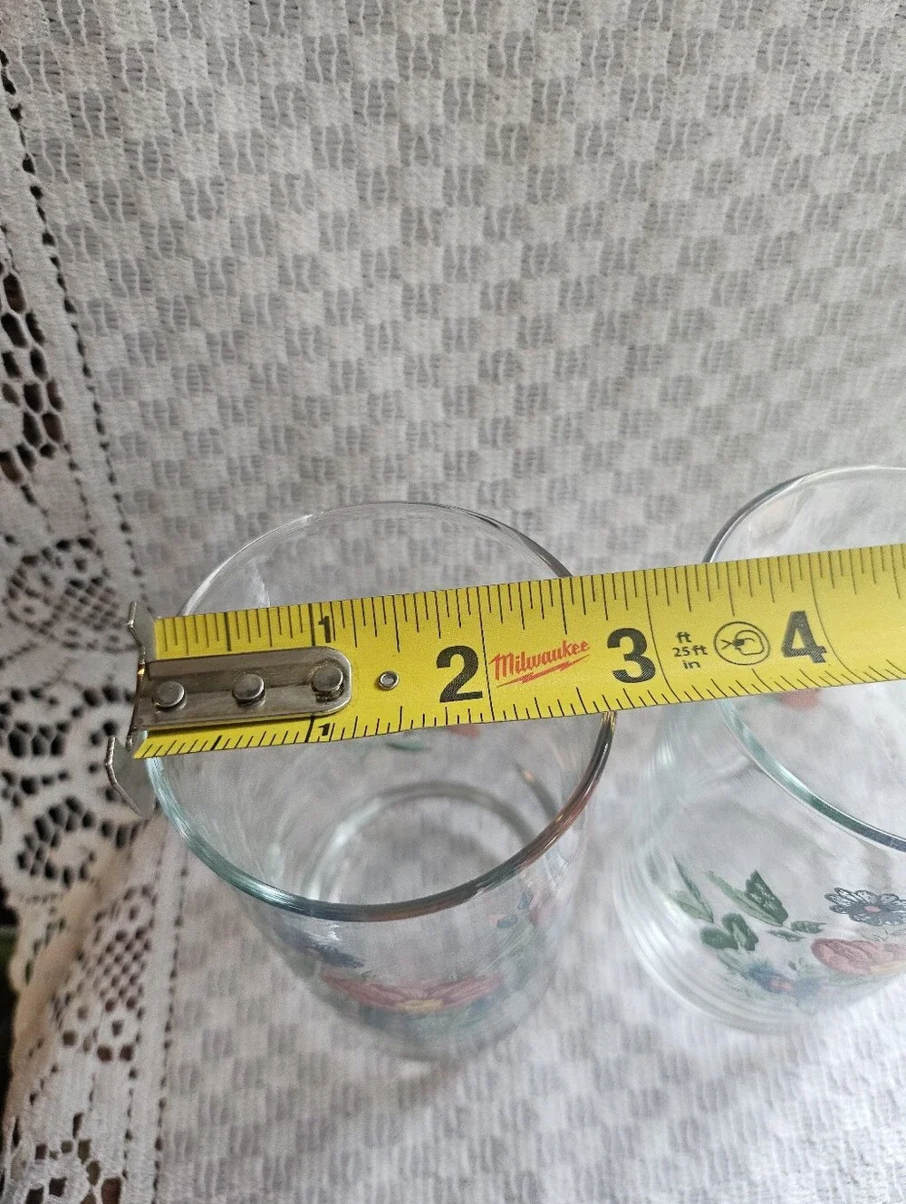 Anchor Hocking Floral Tumblers